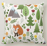 scandinavian style pattern throw pillow